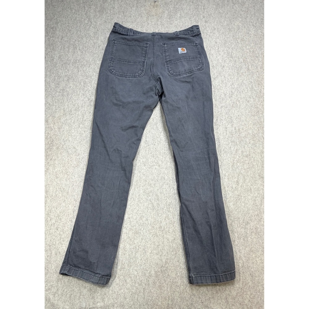 Carhartt Pants Mens 31x30 Rugged Flex Straight Fit Gray Workwear Gorpcore 102821 - Picture 2 of 13